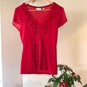 NEW YORK & COMPANY Red blouse